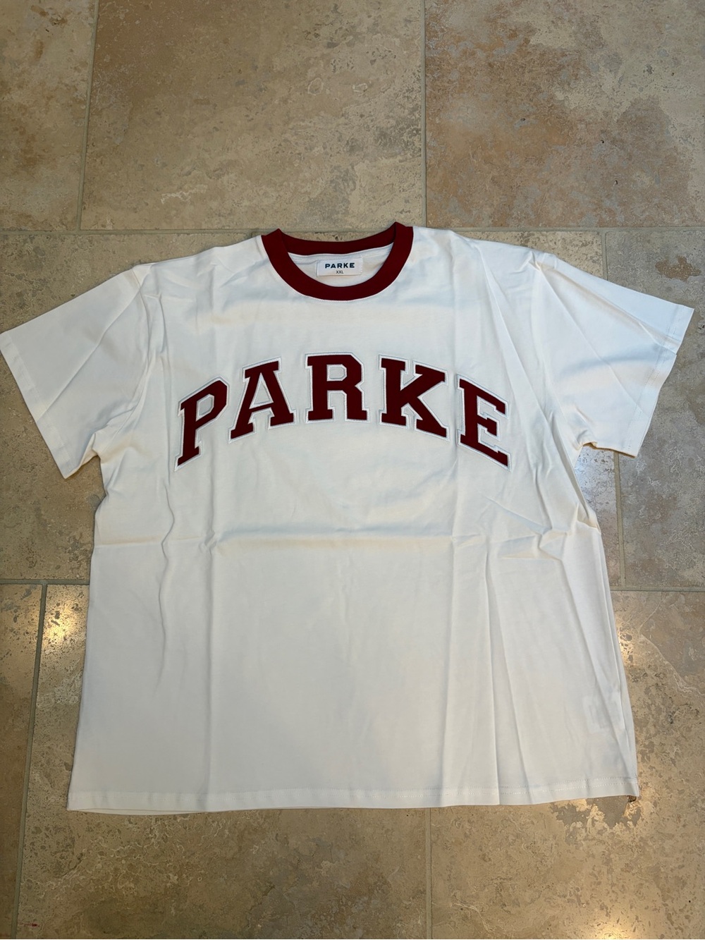 PARKE Varsity T - Shirt in Crimson